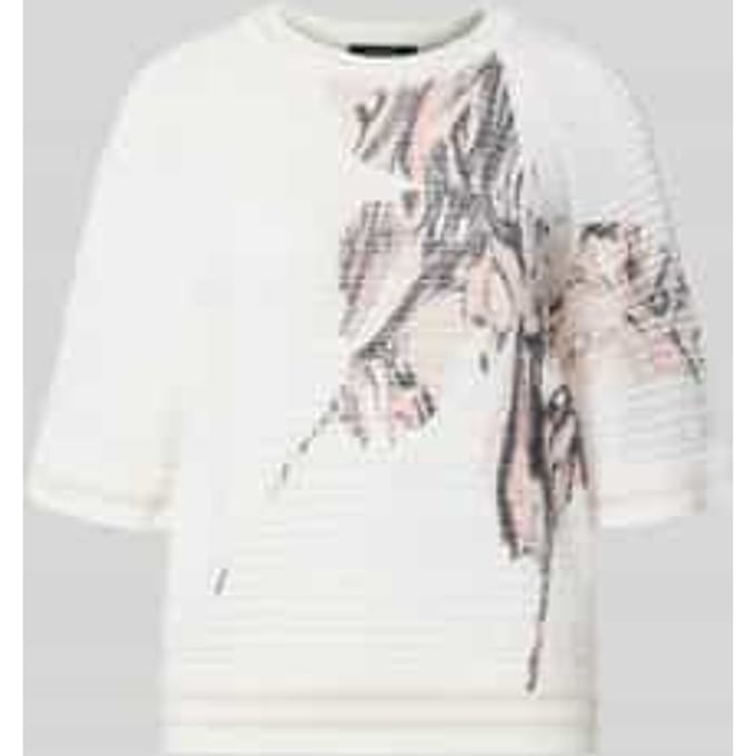 gebreid shirt met ronde hals