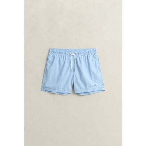 Gant Solid Color Swim Shorts Sky Blue / male