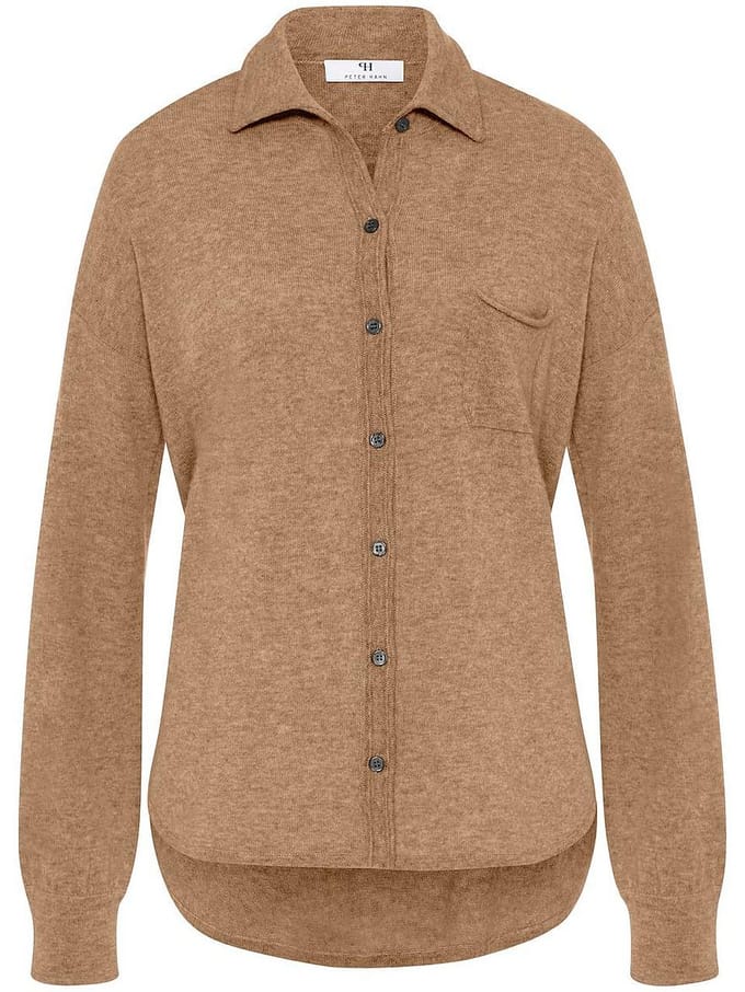 Tricot-overhemd Van Peter Hahn bruin
