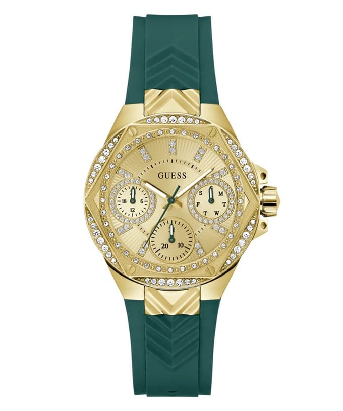 Guess Envy GW0774L2 Horloge - Siliconen - Groen - Ø 38 mm