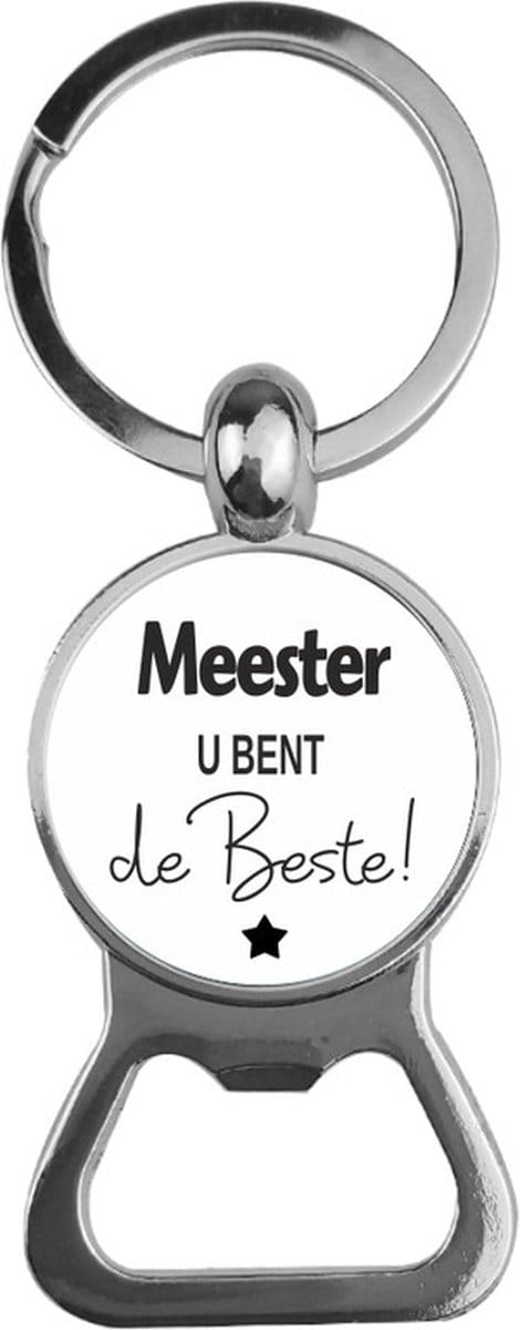 Bieropener Glas -  Meester U Bent De Beste