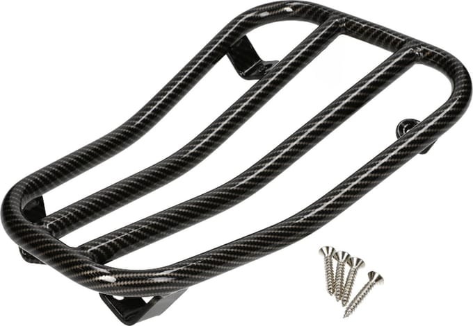 Bagagedrager treeplank voor Vespa Primavera, Sprint hoogglans carbon