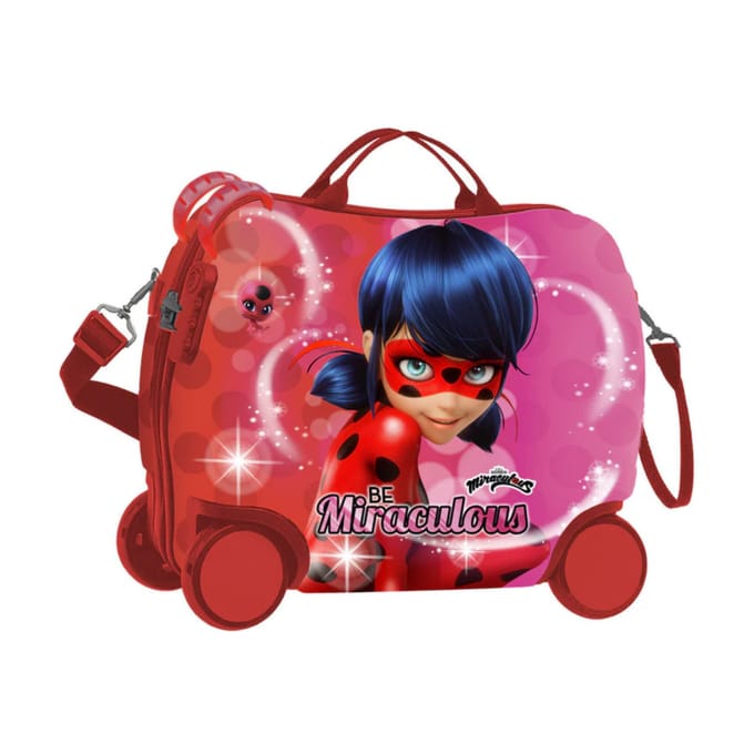 Miraculous Reiskoffer Lady Bug - 40 x 32 x 20 cm - Rood