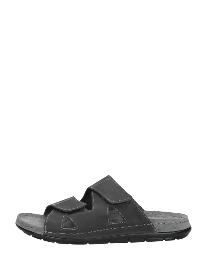 Rohde Heren slippers Open Teen - donkergrijs - Maat 40
