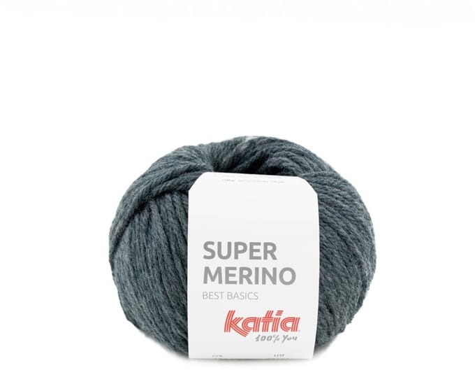 Katia Super Merino - 11 donkergrijs - Wol/Acryl Garen