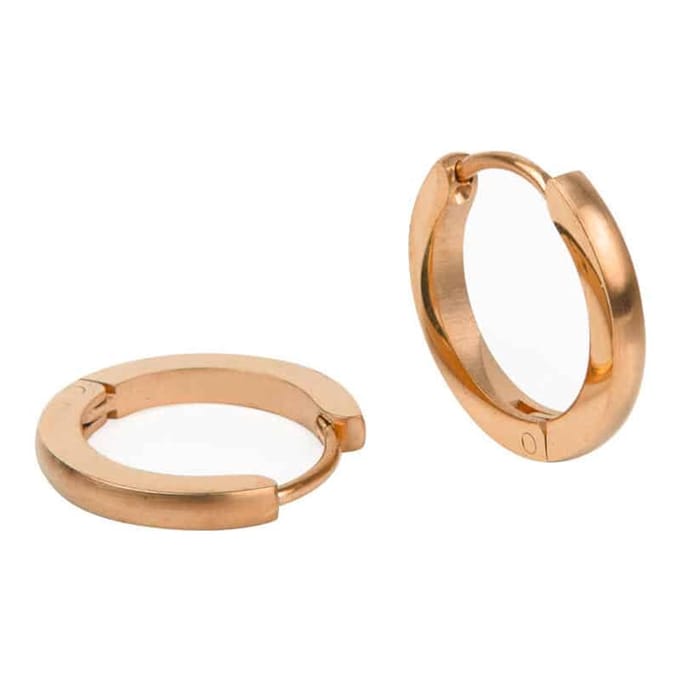 Kalli Oorringen Edelstaal Mat Rosé Goud 1847 (16mm)