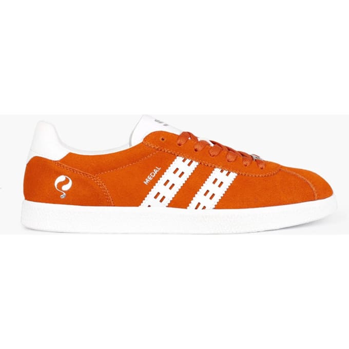 Q1905 Sneaker medal classic retro oranje/wit