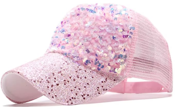 Glitter Pet Roze Dames - Festival - Party - Zomer - Cap - Mode