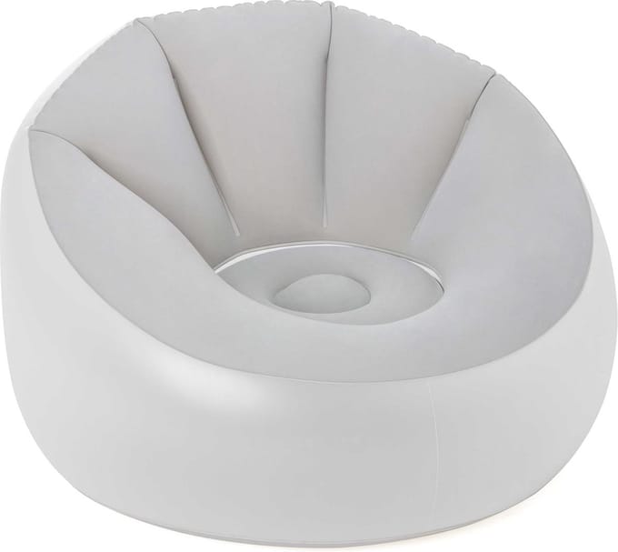 Bestway - opblaasbare stoel - met verlichting - 102x97x71 cm - grijs