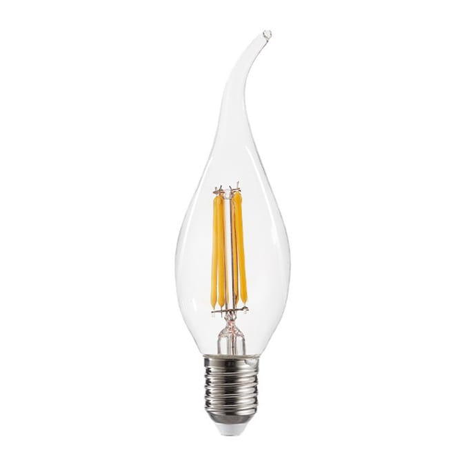 4W LED Lamp E14 LED Lampen Warm Wit 2700K Vintage Stijl LED Lamp 40W Equivalent, 9 Stuks transparant
