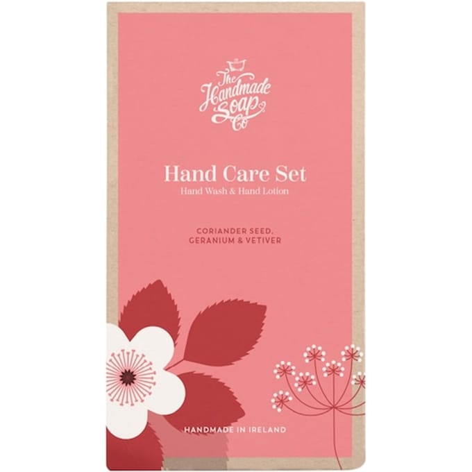 The Handmade Soap Coriander Seed, Geranium & Vetiver Handzeep en handlotion geschenkset Manicuresets Unisex
