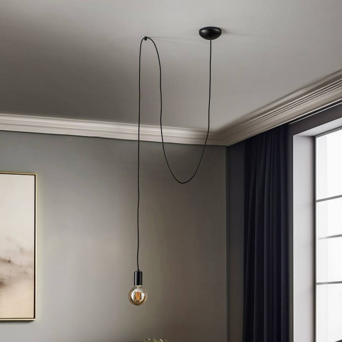 Nowodvorski Lighting Hanglamp Spider, zwart, 1-lamp