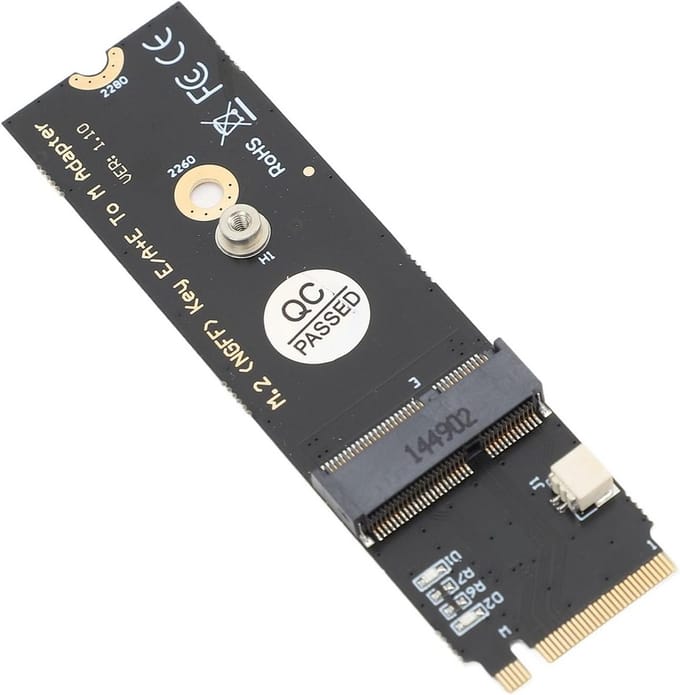 M.2 NGFF A+E Key WiFi Kaart naar M.2 Key M SSD Adapter met PCIe X1 en USB2.0