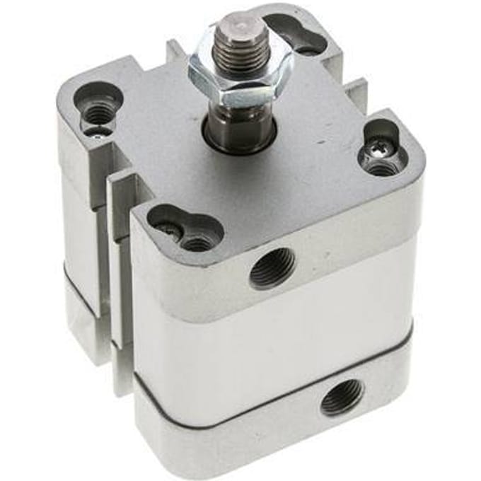 ISO 21287 Compacte Dubbelwerkende Cilinder 40-15mm - Magnetisch - Mannelijke Stang
