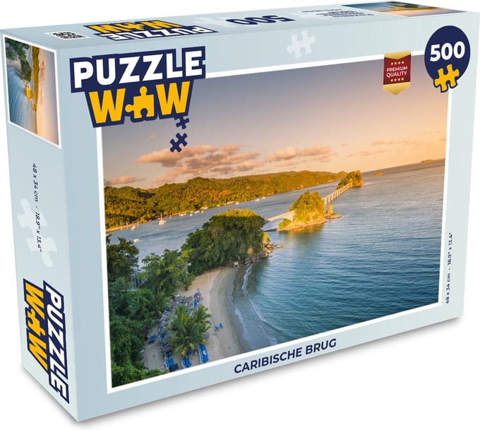 Puzzel Caribische brug - Legpuzzel - Puzzel 500 stukjes