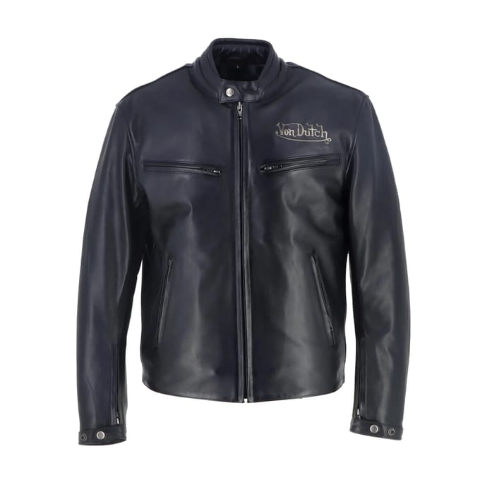 Motor leren jas Helstons VD - Basic