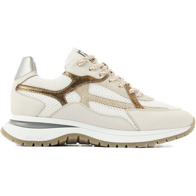 VIA VAI Usher Rosie Sneakers dames - Leer,Mesh,Su�de - Goud