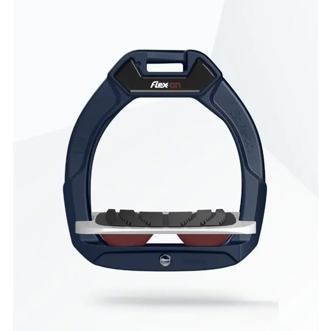 Veiligheidsstijgers voor paardrijden Ingebogen Grip Marine/Grijs/Bordeaux kind Flex-On Safe-On