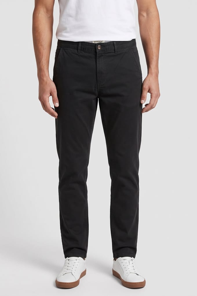 White Stuff Elm Chino Trouser Pure Black Größe: W34 SHORT | Chinos Outlet | Herren | Schwarz