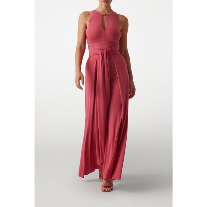 GUESS Kiki Jumpsuit Solid Flowering Peony Taglia: 42 | Tute Outlet | Donna