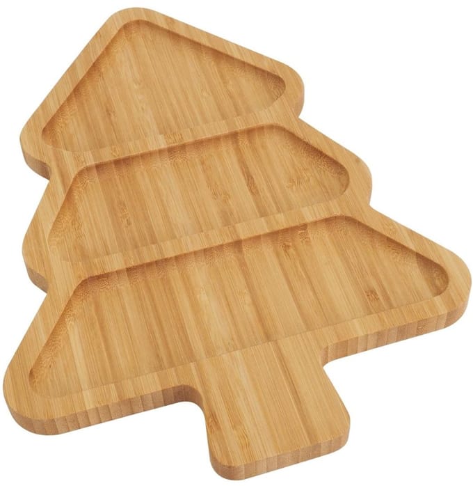 CLVP® Tapasplank met Schaaltjes - Tapasplank - Serveerplank met Bakjes - Bruin