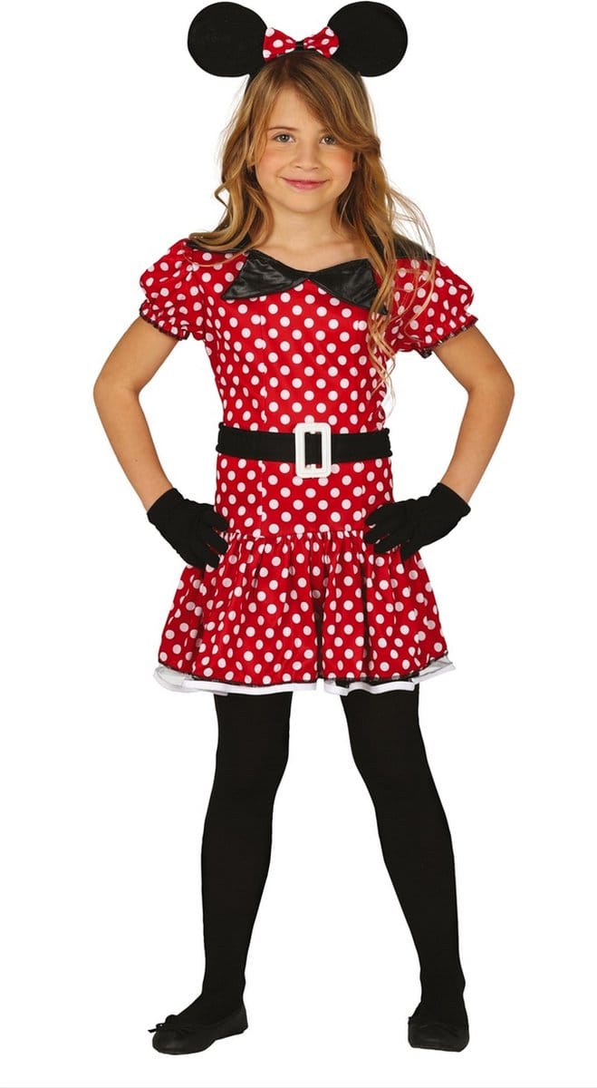 Fiestas Guirca Verkleedjurk Minnie Mouse Polyester Mt 5-6 Jaar