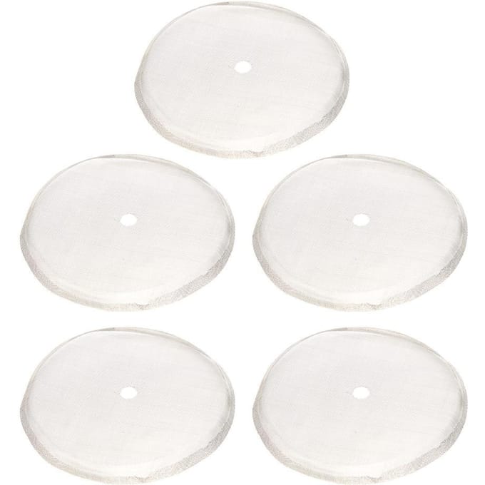 5 Stuks 80 Mesh Herbruikbaar Roestvrijstalen Filtergaas voor 600ml French Press Pot Accessoire white