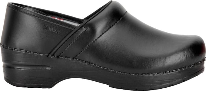 Sanita Dames Gesloten klomp Original-Prof. Pu Black