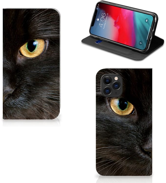 Apple iPhone 11 Pro Hoesje maken Zwarte Kat