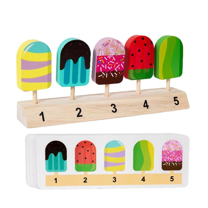 Jouets de Glace Montessori pour Tout-Petits Jeu de Simulation Alimentaire Accessoires de Cuisine Jouets Idéal pour 3 4 5 Ans