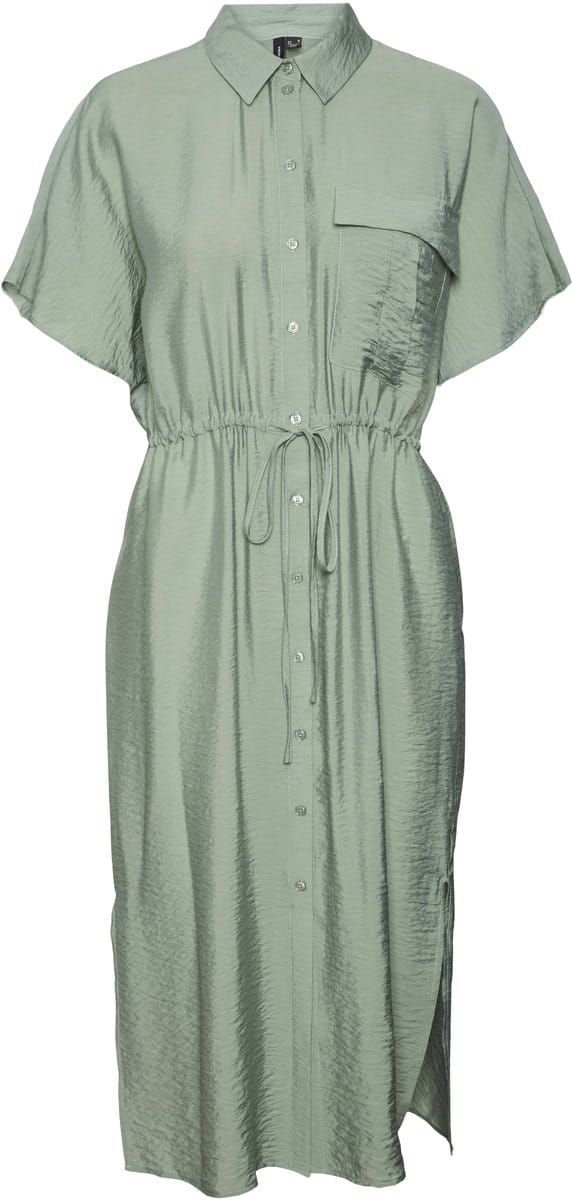 VERO MODA - VMIRIS S/S SHIRT CALF DRESS WVN GA - Dames - Mini jurken
