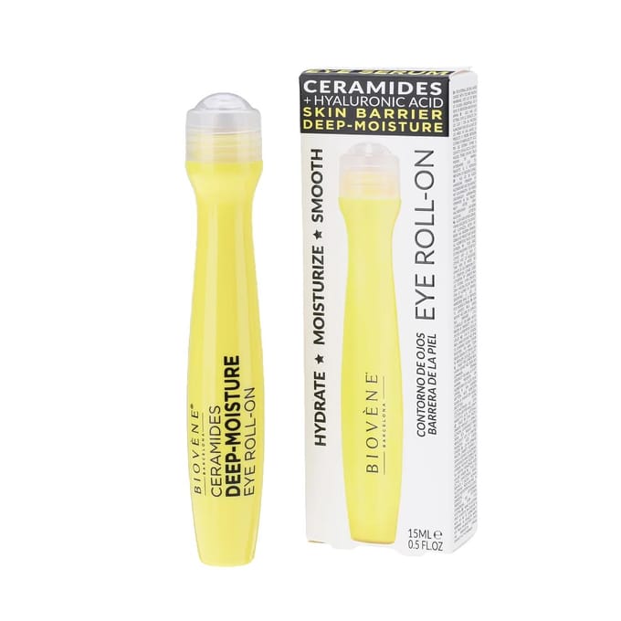 Biovene, Céramides, Hydratant & Lissant, Roll-On Contour des Yeux, 15 ml