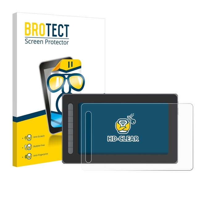 BROTECT - Screenprotector voor XP-Pen Artist 12 (2. Gen.) - Folie Beschermfolie transparant