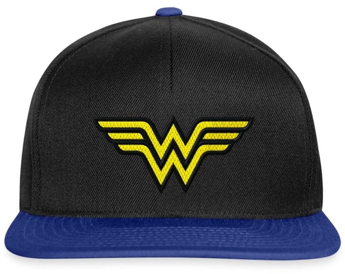 DC Comics Wonder Woman Logo Borduurwerk Snapback cap