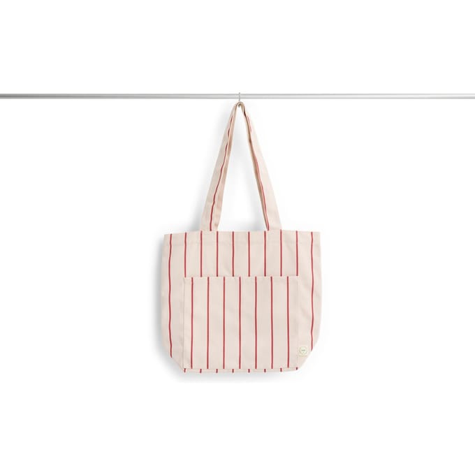 HAY Outdoormarkt boodschappentas - HAYMarketBeigeredstripe