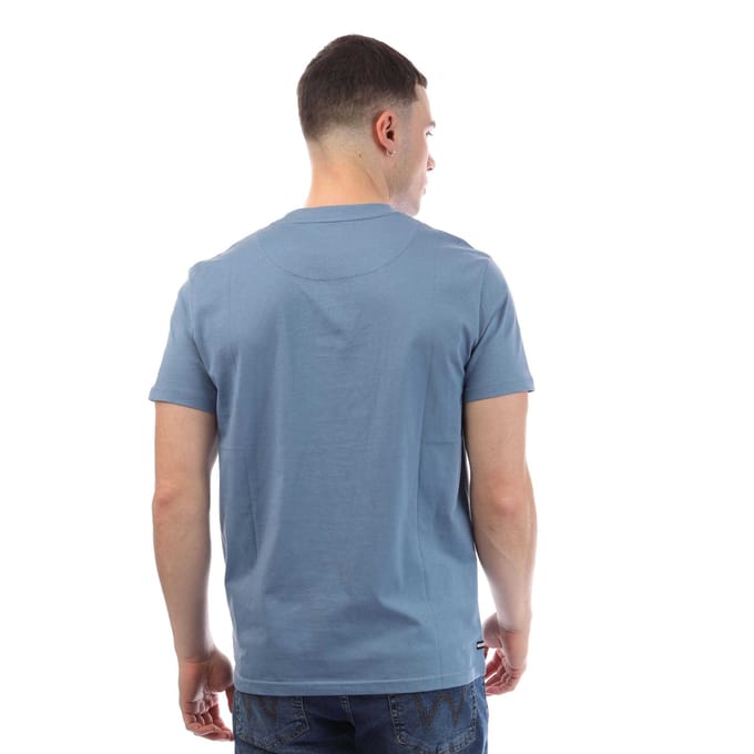 Weekend Offender Heren Bridgetown Logo T-Shirt (Blauw)