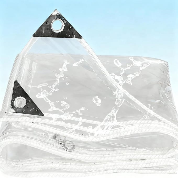 Transparant Zeil - Waterdicht Doek - Buiten Beschermen - Scheurvast UV-Bestendig - 350 x 540 cm - Transparant