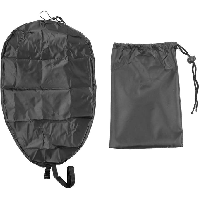 Couvre-cockpit de kayak Tissu Oxford 420D Résistant aux déchirures Imperméable Joint Protecteur de cockpit pour black