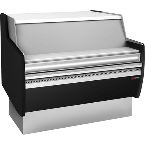 GGM Gastro Kassentisch - 990mm - Frontblende Schwarz Zilver / Zwart