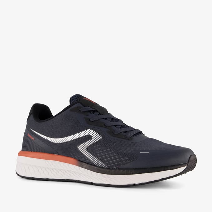 Osaga heren hardloopschoenen blauw oranje - Maat 43 - Uitneembare zool