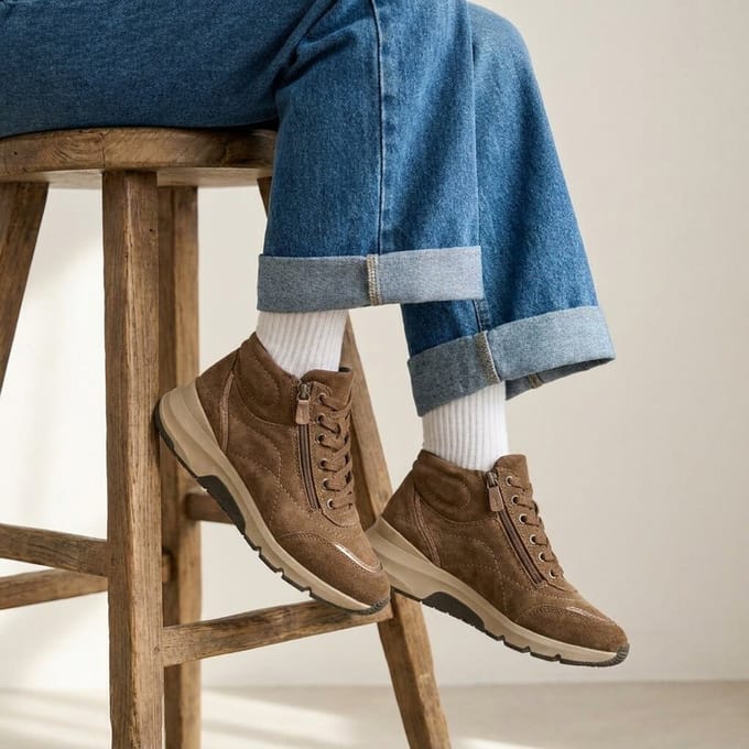 Feyn Veterboots bruin Suede - Maat 37