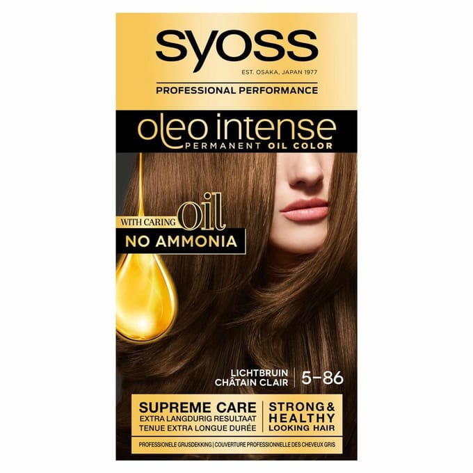 Syoss Oleo Intense - Haarverf - 5-86 - Licht Bruin - 115ml x 48