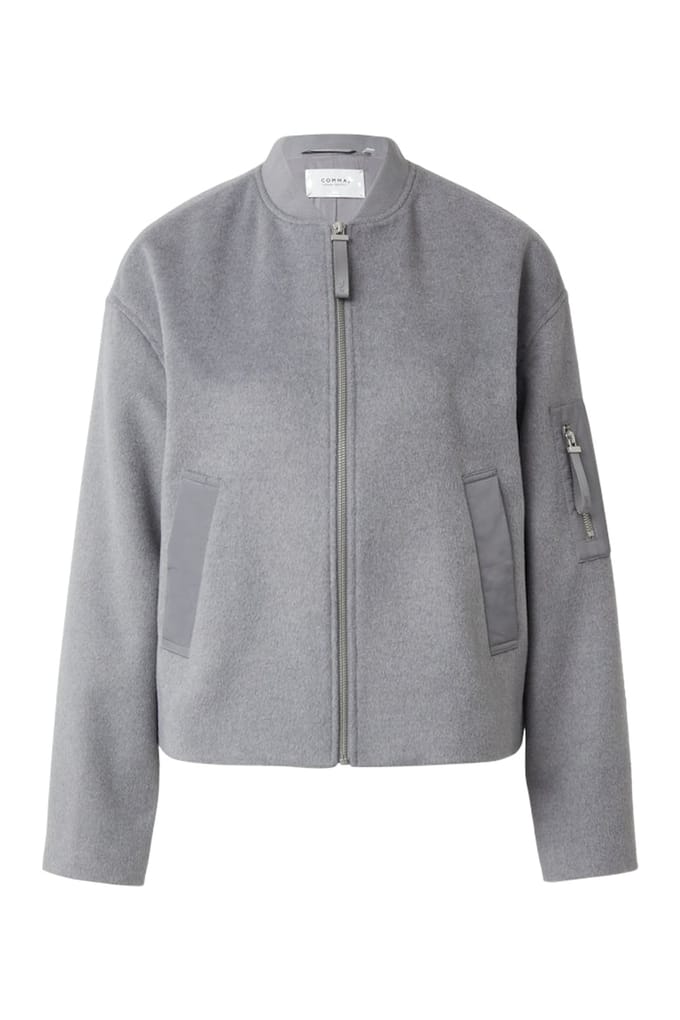 Comma Jackets Outdoor Grey/black Maat: M | Bomberjacks Outlet | Dames | Grijs