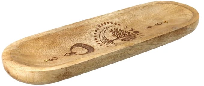Wierookhouder Levensboom Mangohout - 28 cm x 10 cm x 3 cm