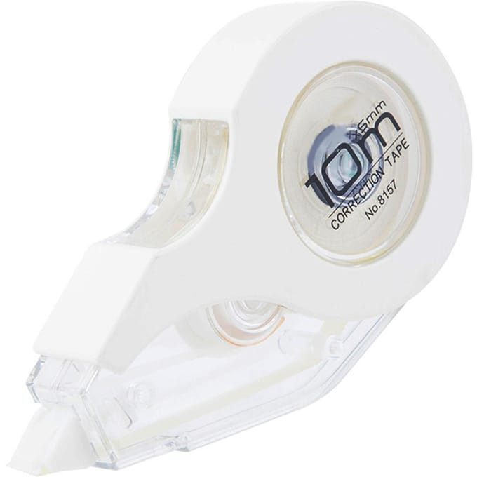 Schrijfcorrectietape Grote Capaciteit Mini Beige Correctietape Inktcorrectietape voor Studenten white