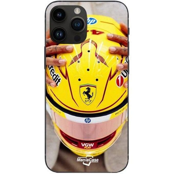 Coque de téléphone - Ferrari - Iphone 12 Pro Max - Souple - Silicone - Hamilton 44 zwart