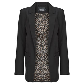 Regular fit longblazer met leo-motief binnenkant model 'BOZZY'
