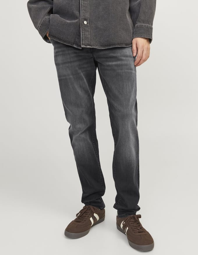JACK & JONES Glenn Fox slim fit - heren jeans - zwart denim