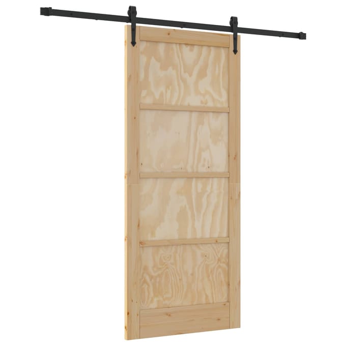 vidaXL - Schuifdeur - ORKDAL - 86 - x - 198,5 - cm - Massief - grenenhout