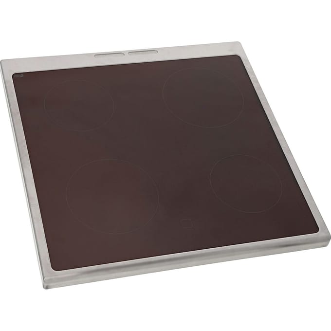 AEG glasplaat met kader, inox, 596x600mm 140197244019